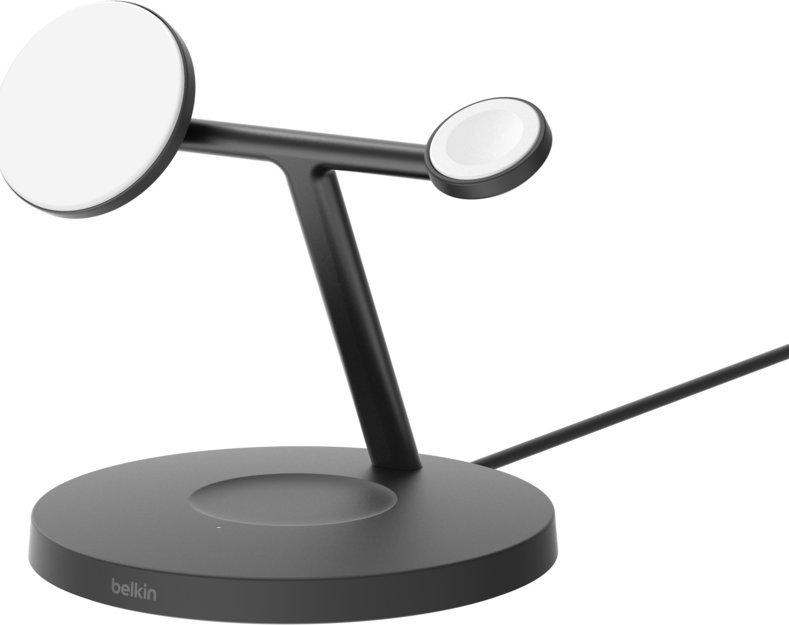 Karikues wireless Belkin BoostCharge Pro, Qi2 MagSafe, për iPhone Apple Watch AirPods, i zi