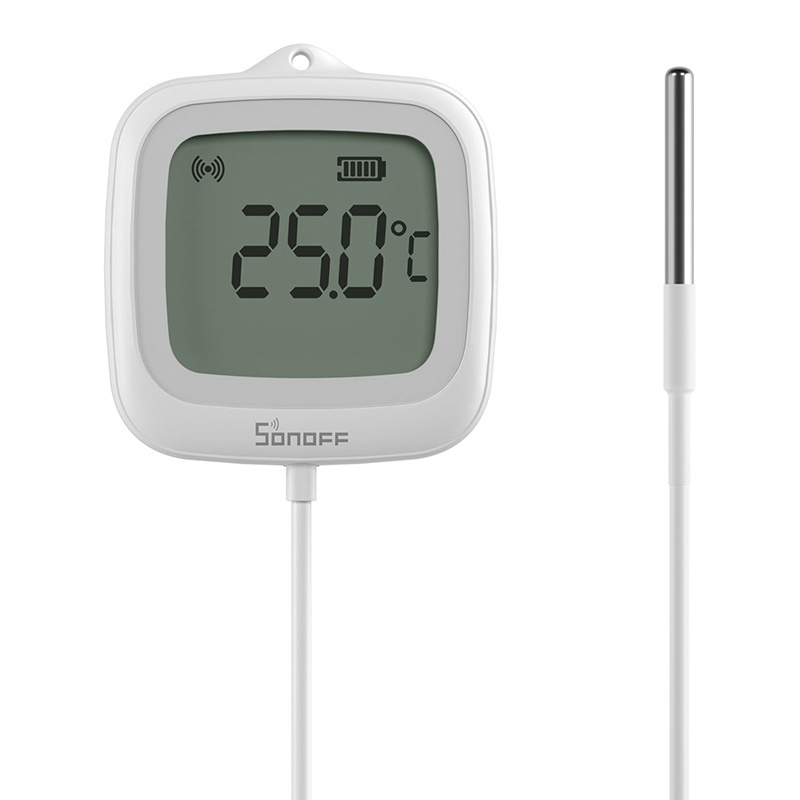 Termometër inteligjent Sonoff SNZB-02LD, Zigbee, IP65, i bardhë