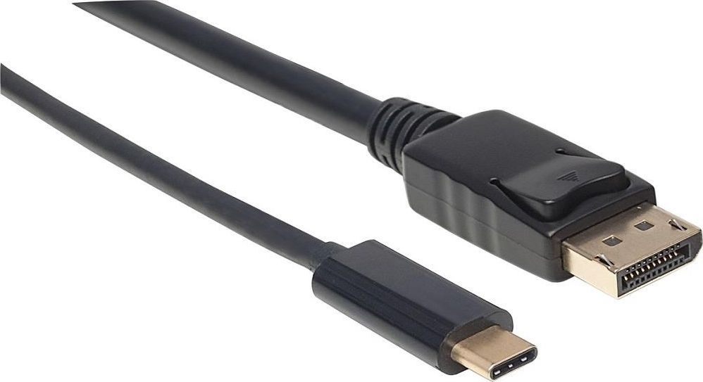 Kabllo Manhattan USB C në DisplayPort, 1 m, e zezë