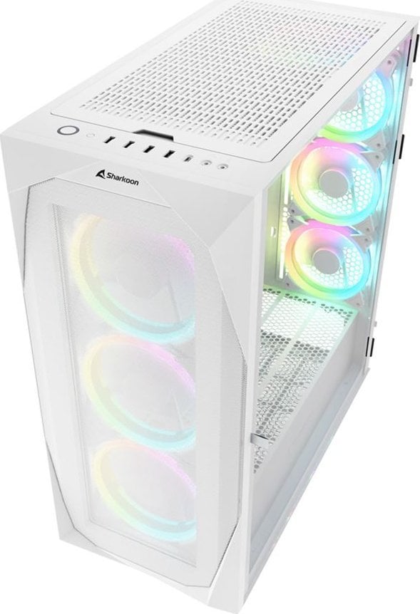 Kasë Sharkoon REV300 ARGB, e bardhë, Full Tower