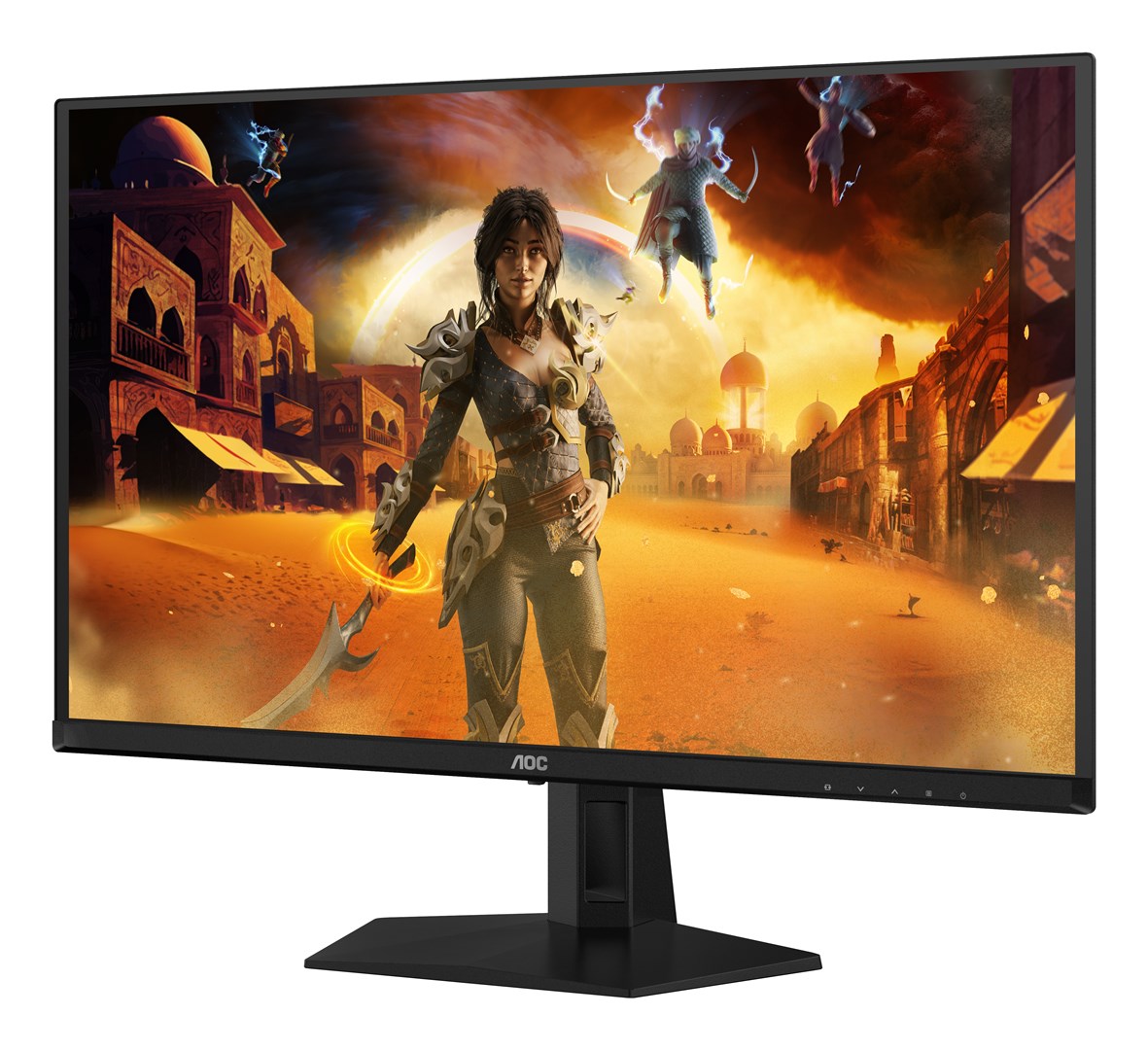 Monitor gaming AOC G4 Q27G41ZDF, 26.5", QHD QD OLED, i zi me të kuqe