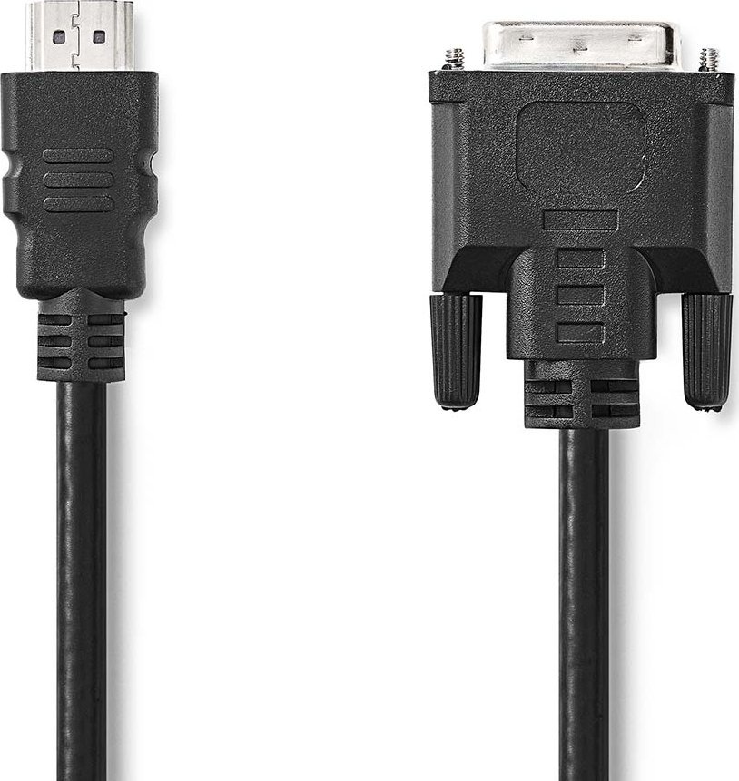 Kabllo HDMI në DVI Nedis CCGL34800BK20, 2m, Full HD 1080p, e zezë