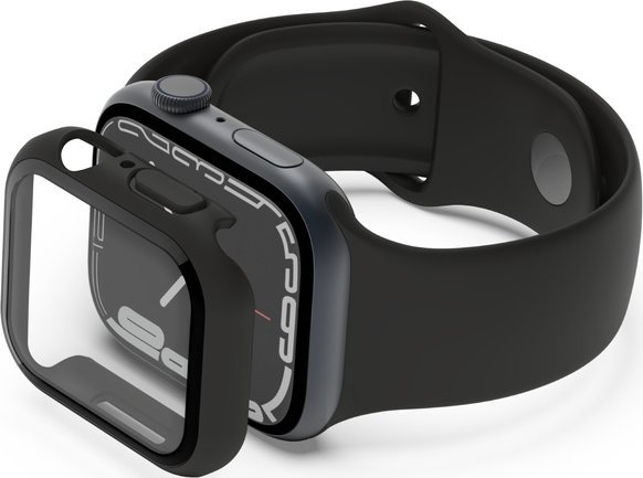 Mbrojtëse ekrani Belkin ScreenForce për Apple Watch 44/45mm, kompatibile me seri 8 7 SE 6 5 4, e zezë