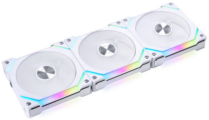 Ventilatorë LIAN-LI UNI FAN SL120 V2 ARGB PWM, 120mm, 3 copë, të bardhë