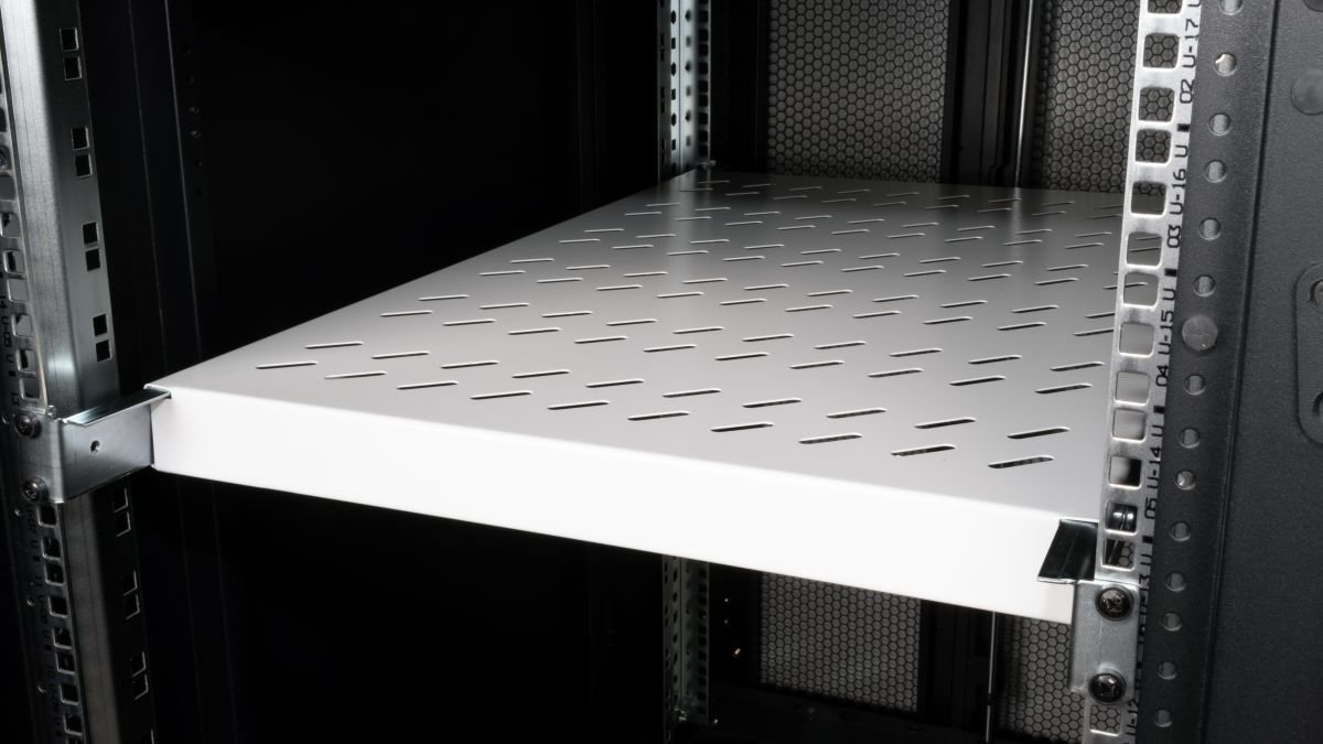 Raft i rregullueshëm për kabinet 19" LevelOne Equip 280607, 1U, 1000 mm, gri