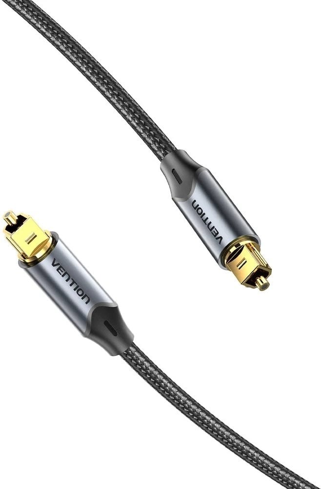 Kabllo optike audio Vention Toslink, 10m, me gërshet, e zezë