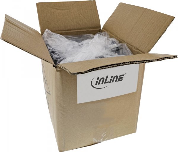 Kabllo rryme InLine bulk pack, prizë USA në Euro C7, 65 copë, e zezë