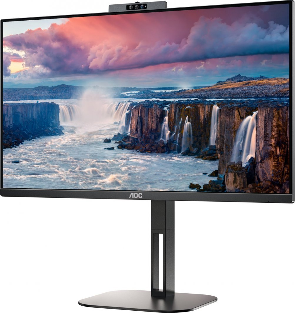 Monitor AOC 24V5CW, 23.8" IPS Full HD, USB C, me webkamera, i zi