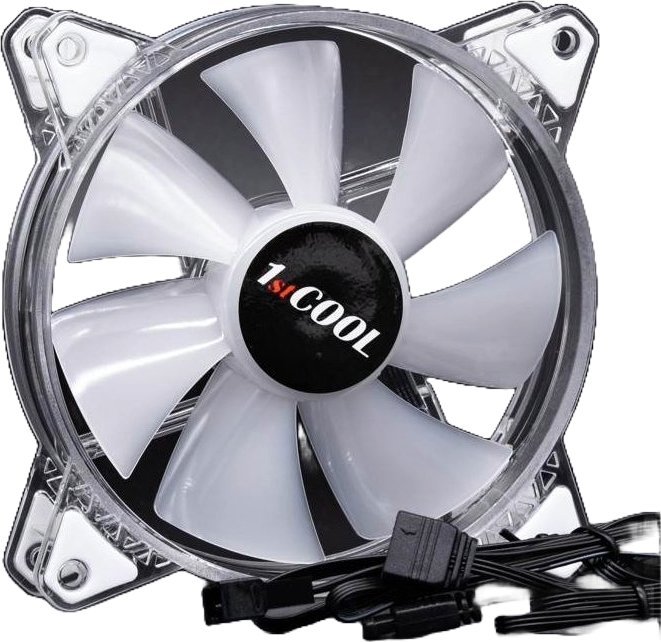 Ftohës 1stCOOL AURA EVO F12 ARGB (F12-AURA-EVO-CR), 120 mm