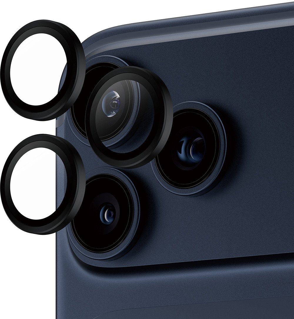 Mbrojtës kamere PanzerGlass Hoops, për iPhone 17 Pro 17 Pro Max 16 Pro 16 Pro Max, i zi