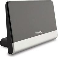 Antena TV Philips SDV6222/12, dixhitale, e amplifikuar, e zezë