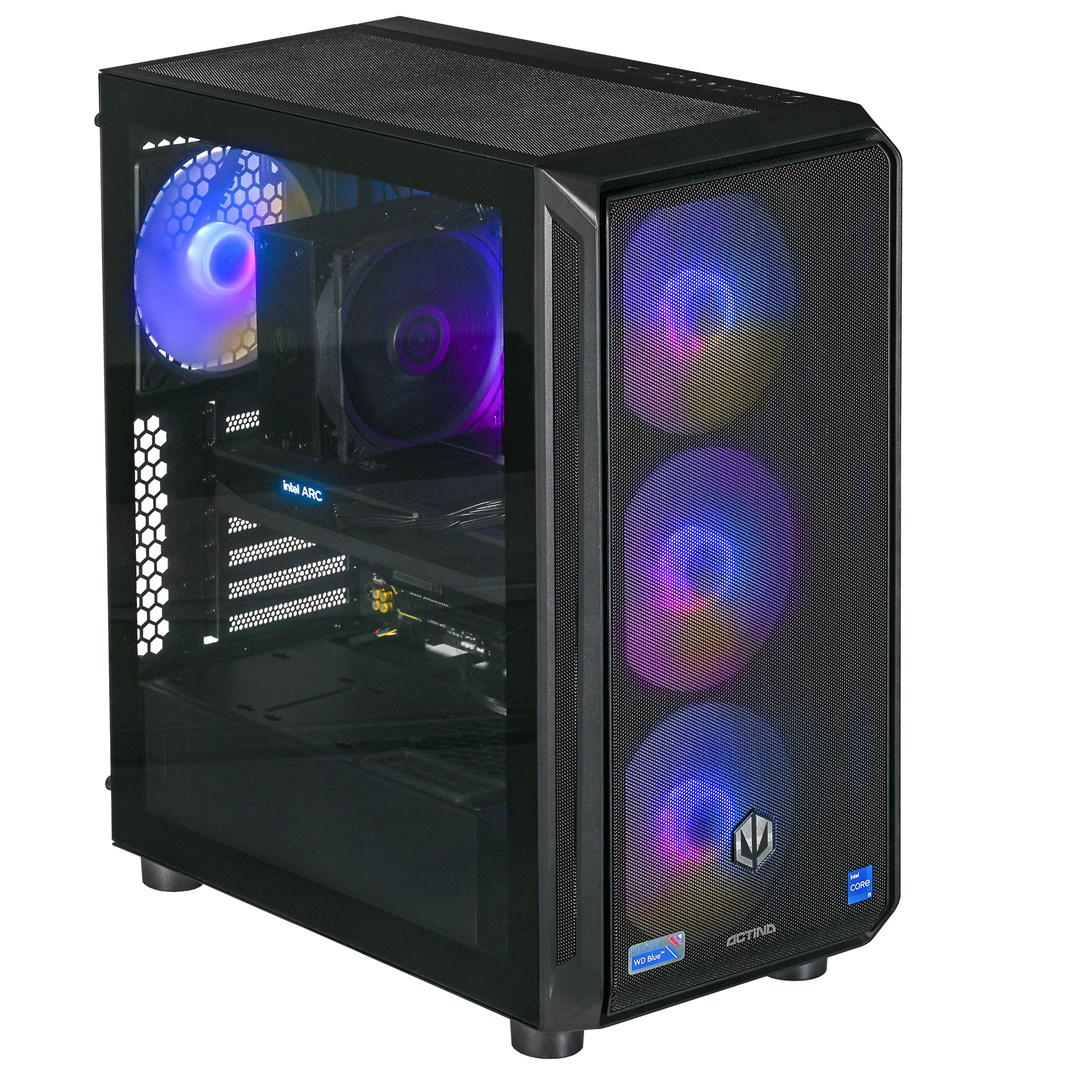 Kompjuter gaming Actina 5901443410362, Intel Core i5-14400F, 32GB RAM, 1TB SSD, Intel Arc A380, i zi