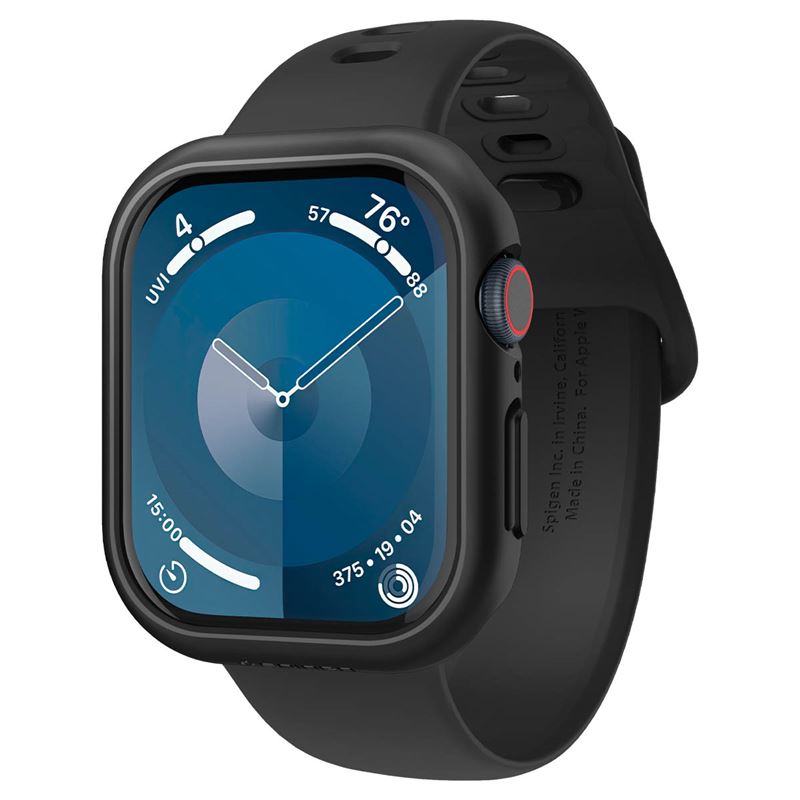Mbrojtëse Spigen për Apple Watch Series 10, Thin Fit, 42mm, e zezë