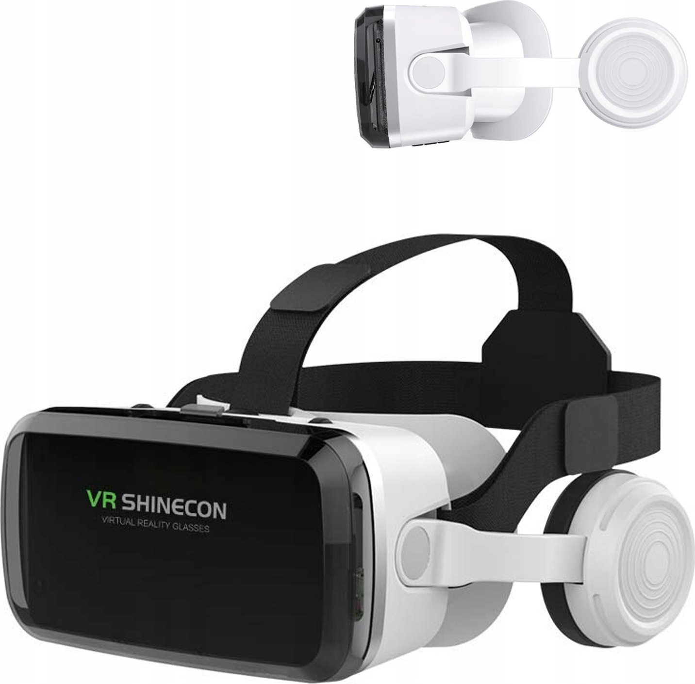 Syze VR Shinecon G04BS, 3D, me kufje dhe gamepad, të zeza