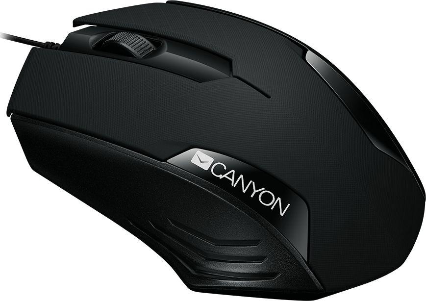 Maus Canyon CNE-CMS02B, me kabllo, USB, i zi