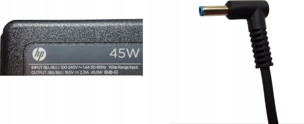 Adaptor karikues HP 45W, USB-C, i zi