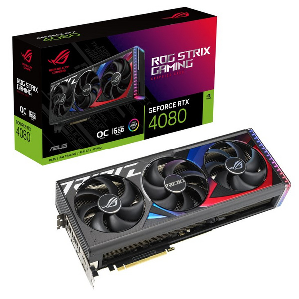 Kartelë grafike Asus GeForce RTX 4080 ROG Strix OC, 16GB GDDR6X