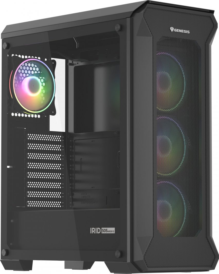 Kasë Genesis IRID 505 ARGB V2, Midi Tower