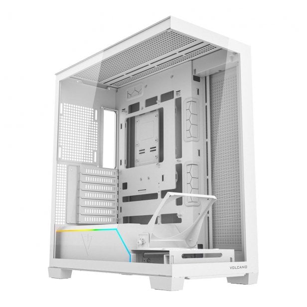 Kuti kompjuteri MODECOM Volcano Stellar Plus ARGB, MIDI Tower, pa ventilatorë, e bardhë