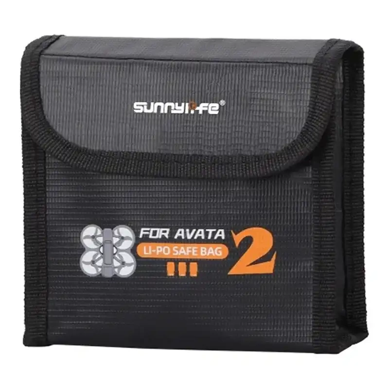 Çantë baterish Sunnylife LiPo Safe Bag, për DJI Avata 2, kapacitet 3 bateri, e zezë