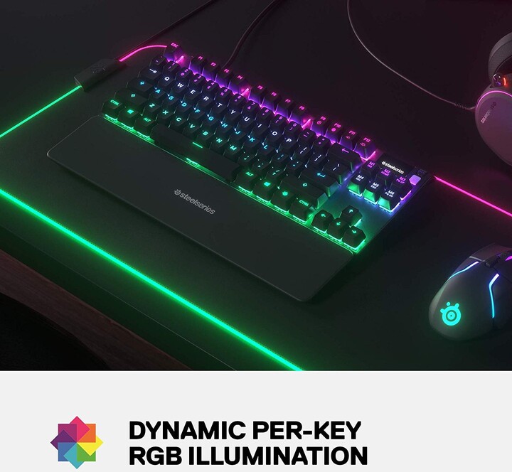 Tastierë Steelseries Apex 7 TKL, QX2 Red, US