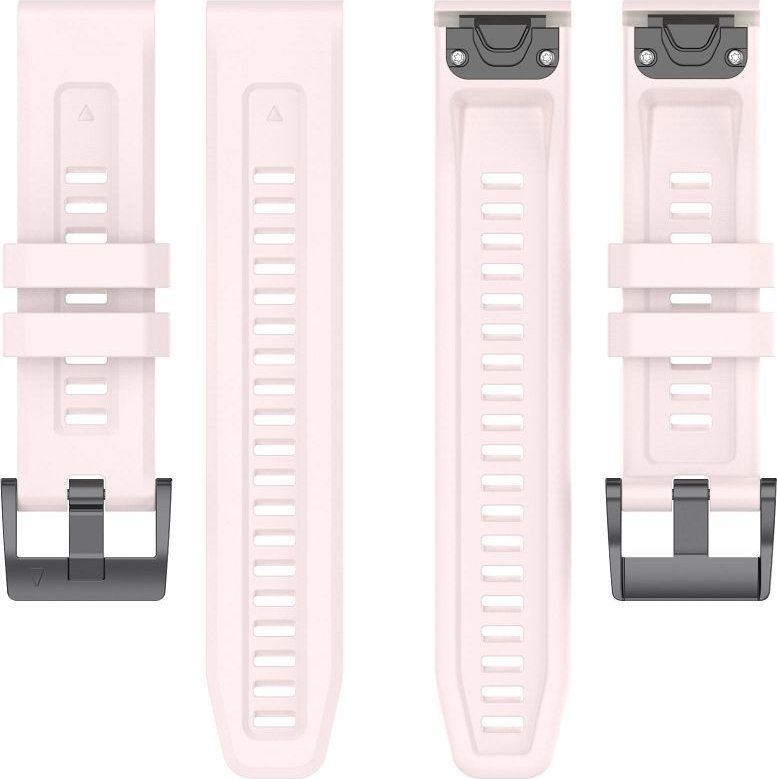 Rrip silikon për smartwatch Garmin Fenix 3 3HR 5X 6X 6X Pro 7X, 26 mm, rozë