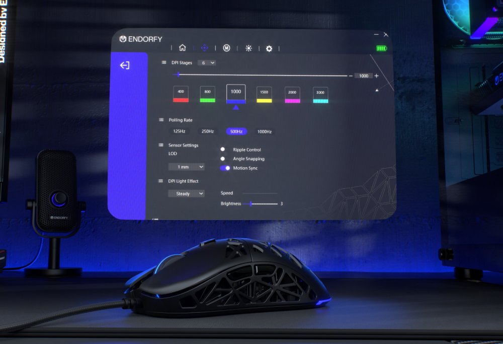 [OUTLET] Maus ENDORFY LIX, USB Type-C, 8000DPI, i zi