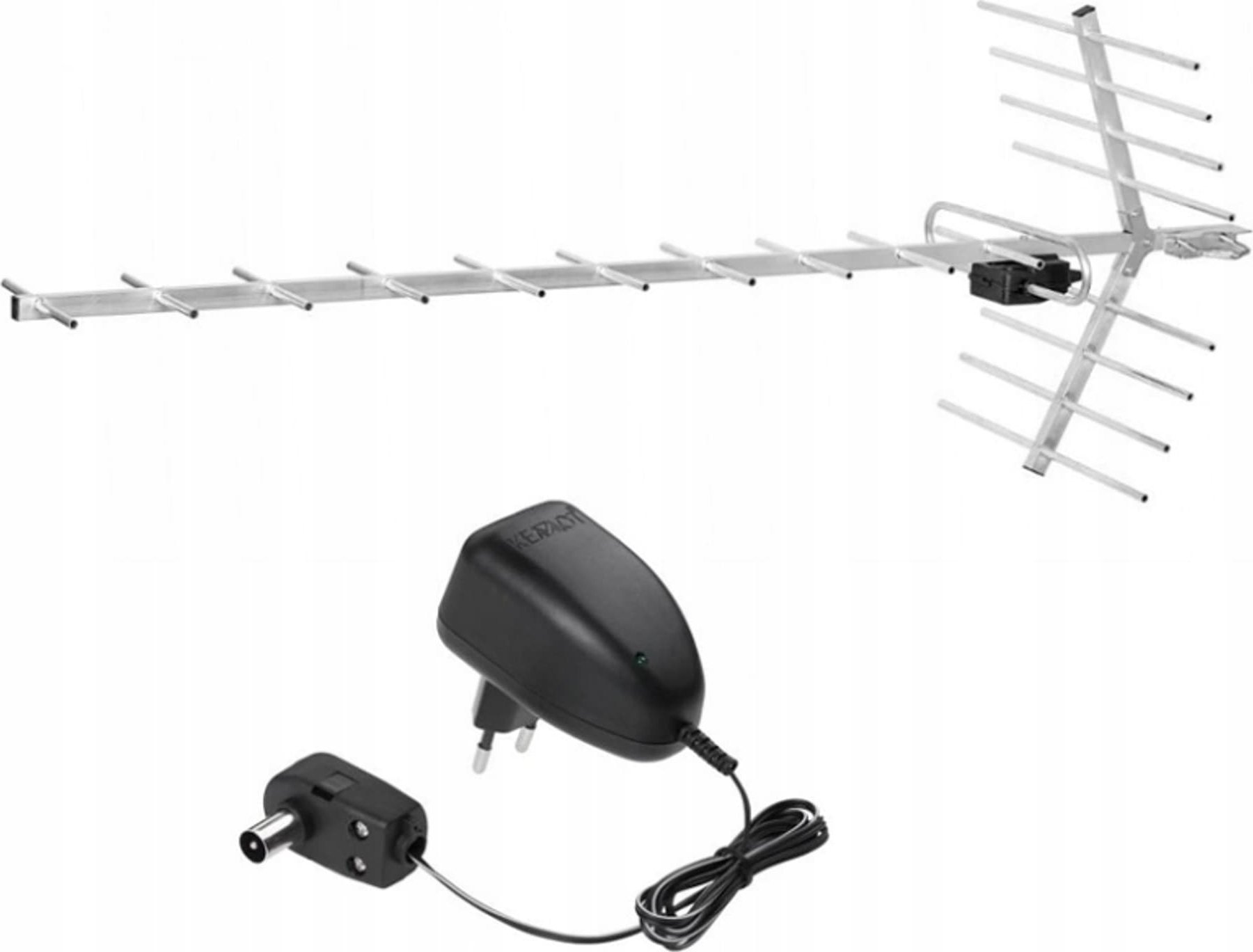 Antena televizive Libox LB1900W, 19 elementë, aktive, gri