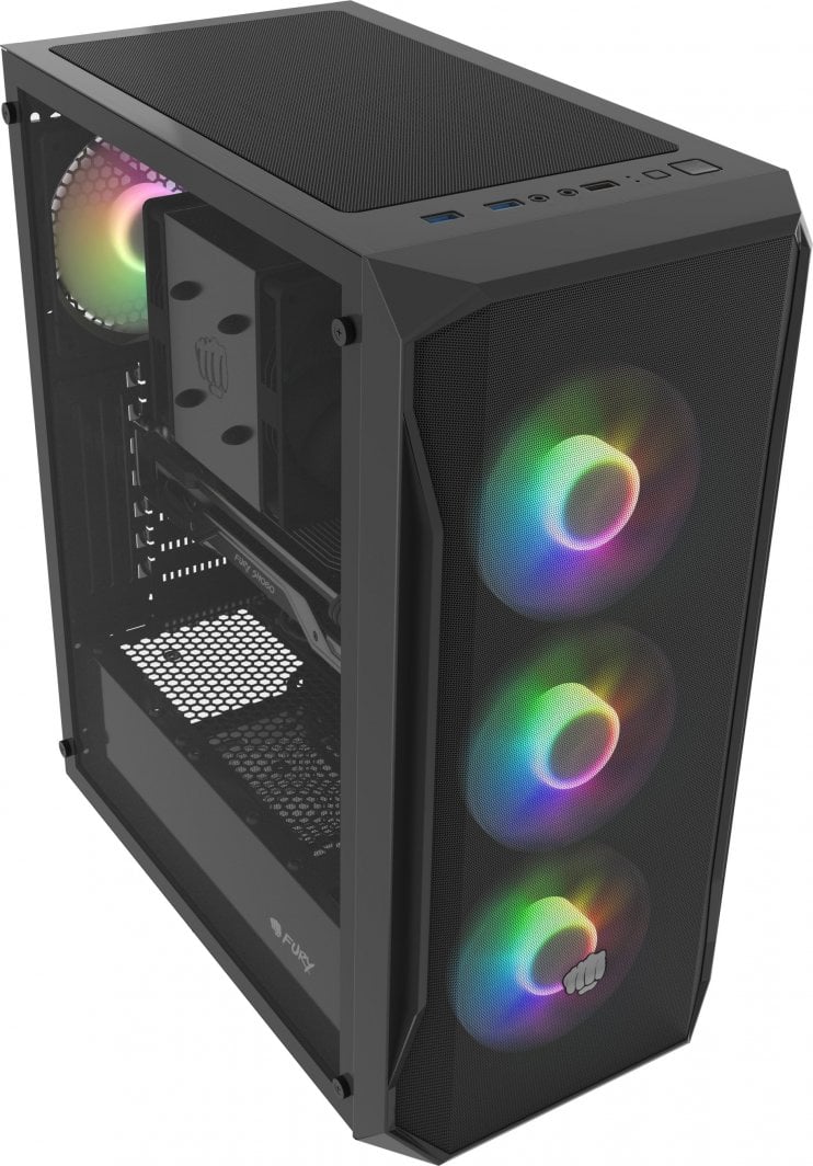 Kasë për PC Fury Shobo SH4F RGB (NFO-2154), e zezë