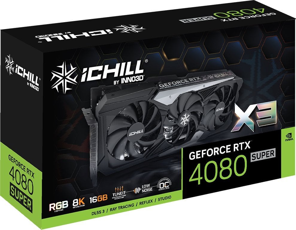 Kartelë grafike Inno3D GeForce RTX 4080 SUPER iCHILL X3 16GB GDDR6X