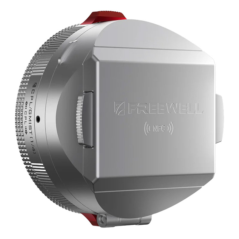 Parasollë lente Freewell Real Lens Hood GFX100RF, filtër 49mm CPL Black Mist 1/4, argjend