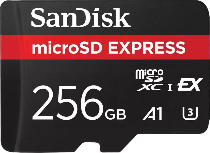 Kartelë memorie SanDisk Express Storage, MicroSD, shpejtësi e lartë, e zezë