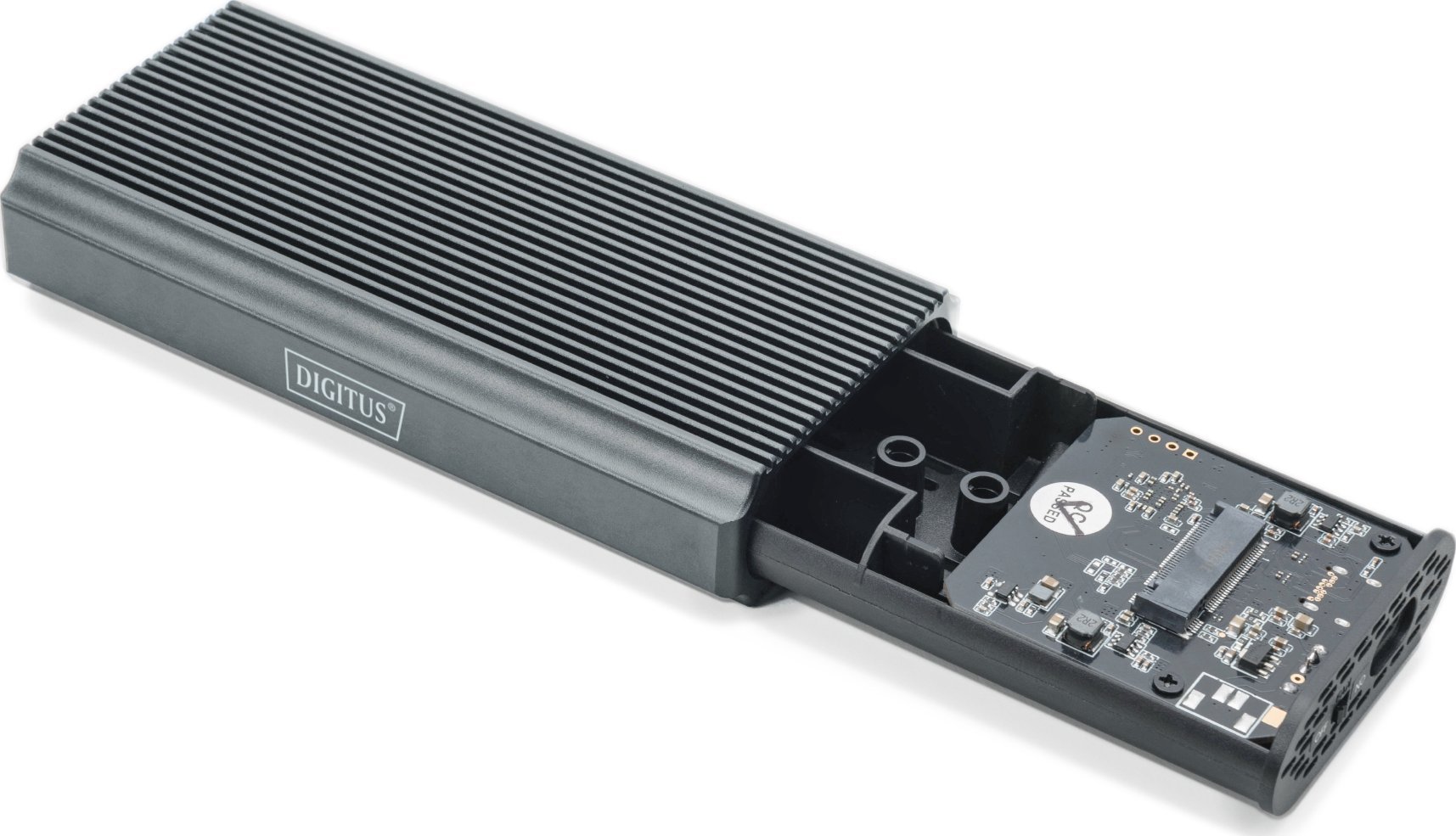 Kuti e jashtme për SSD M.2 Digitus, NVMe, USB 4.0 40 Gbps, alumini
