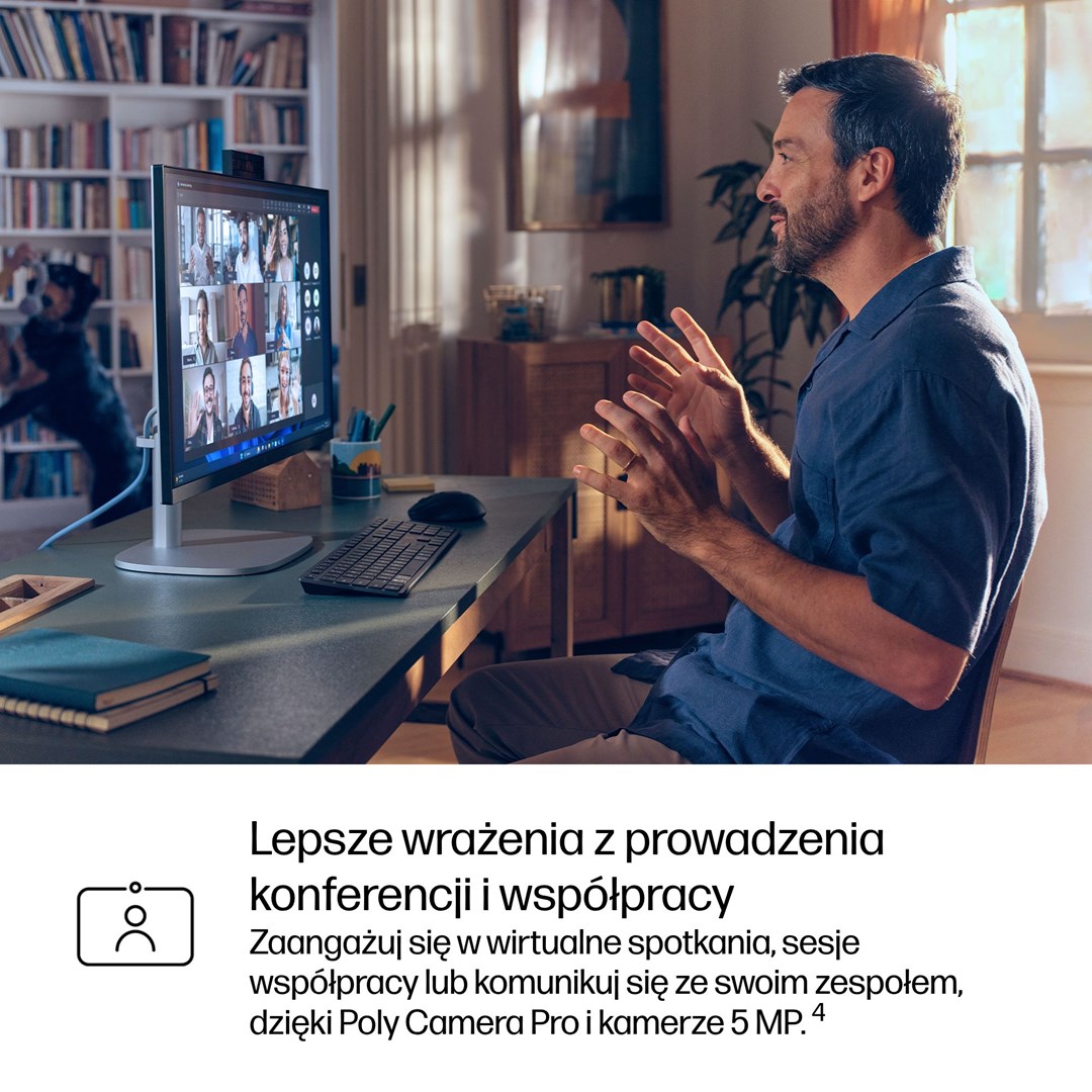 Kompjuter AIO HP EliteStudio 8 G1i Ultra 5 235, 23.8" FHD Touch, Intel Ultra 5, 16GB RAM, SSD 512GB