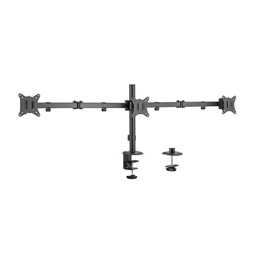 Mbajtëse tavoline për monitor Gembird MA-D3-01, 17"-27", 7 kg, e zezë