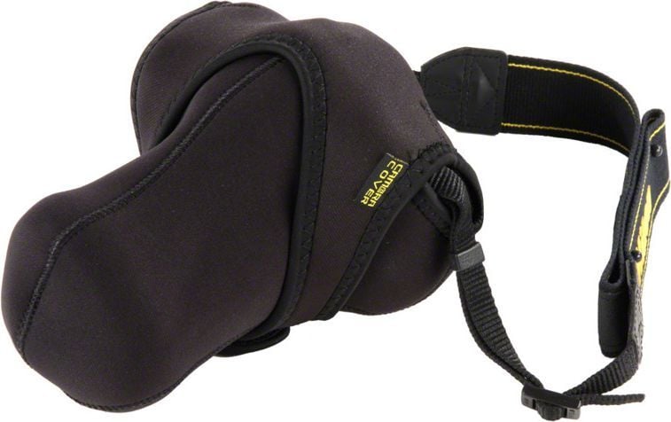 Mbulesë mbrojtëse aparati Walimex Pro Neoprene, për SLR me objektiv, dyanshme, e zezë gri
