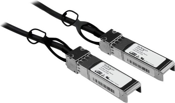 Kabllo patchcord StarTech Twinax, SFP+, 1m, e zezë