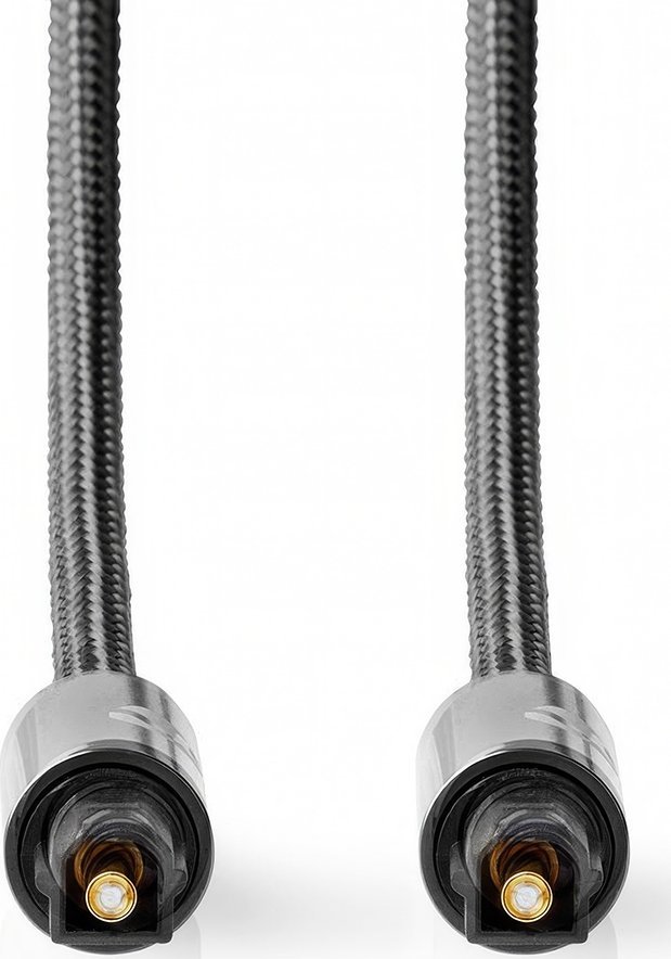 Kabllo audio optike Nedis, TOSLINK në TOSLINK, 1 m, gri