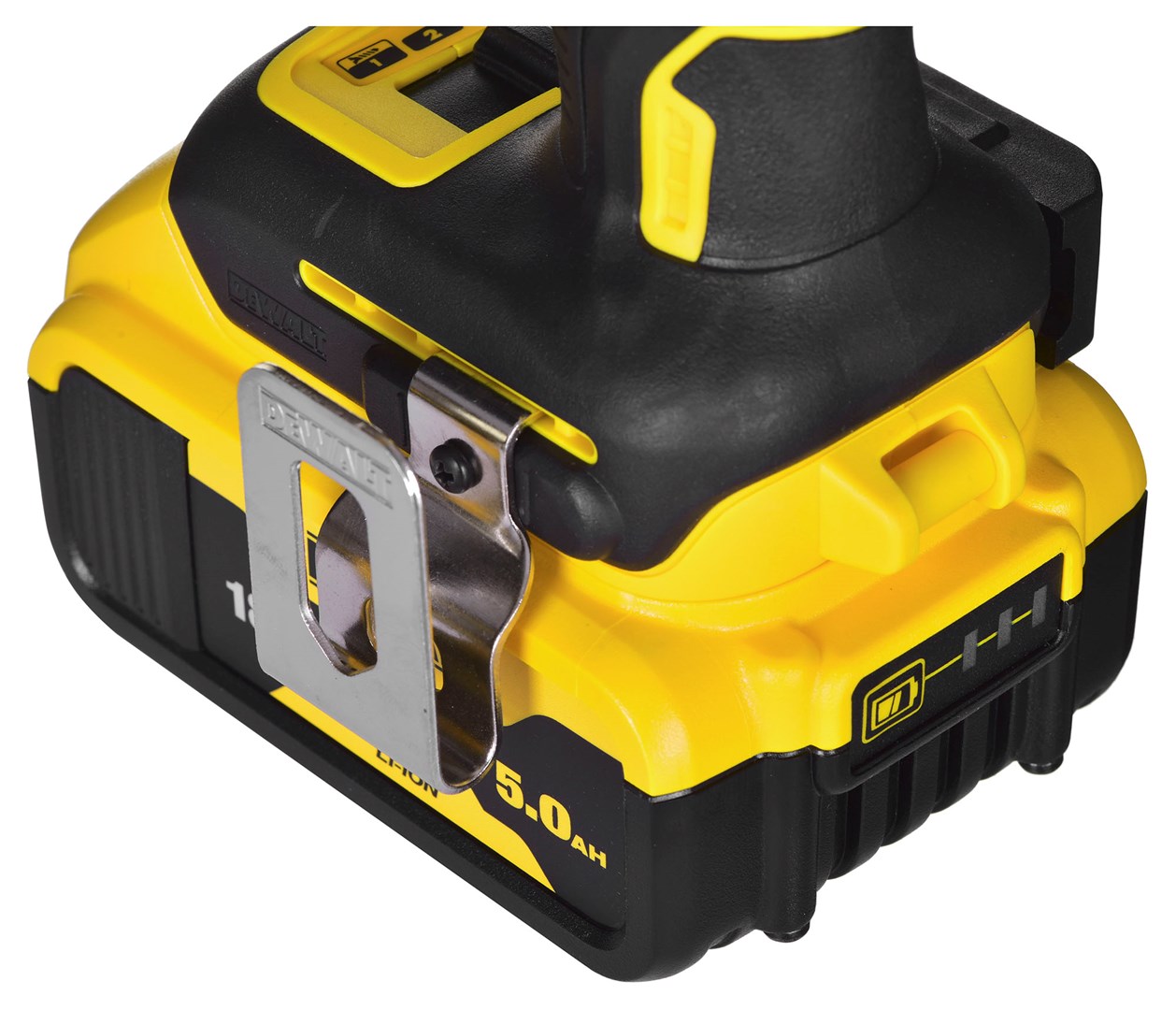 Set veglash pa kabllo Dewalt DCK266P2T QW, 18V, 2x 5.0Ah, i verdhë
