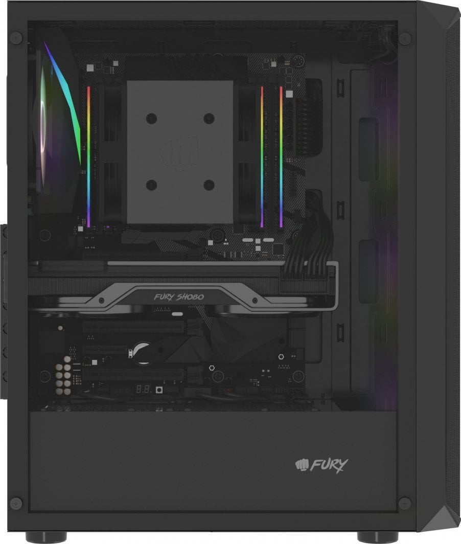 Kasë për PC Fury Shobo SH4F RGB (NFO-2154), e zezë