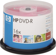 Disqe DVD-R HP, 4.7GB, 16x, paketim 50 copë