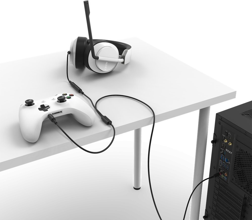 Kabllo audio NZXT ST-ACCC1-WW, 2 m, 2 x 3.5mm TRRS, e zezë