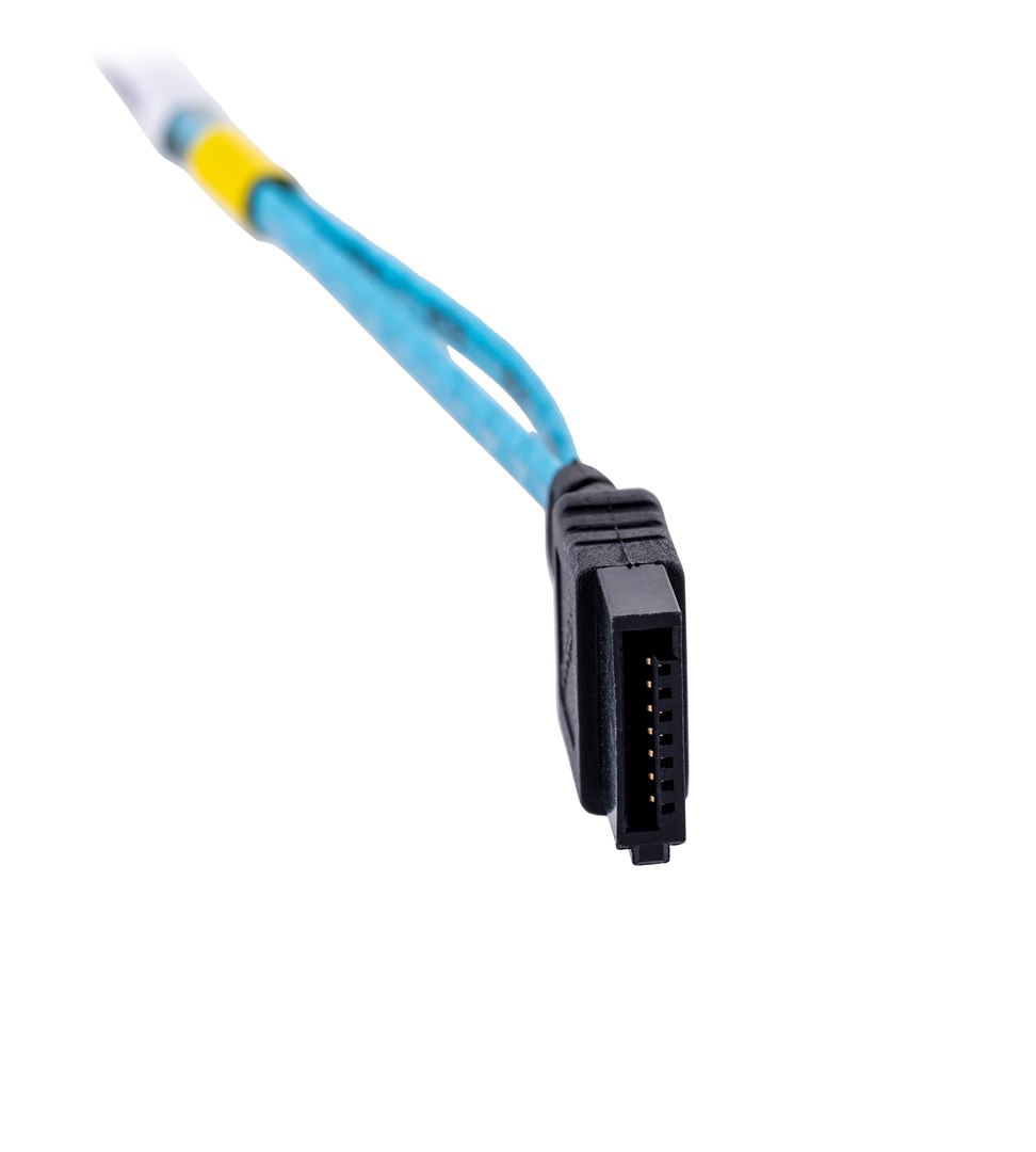 Set kabllosh SATA SuperMicro CBL-0186L, 0.23m, blu