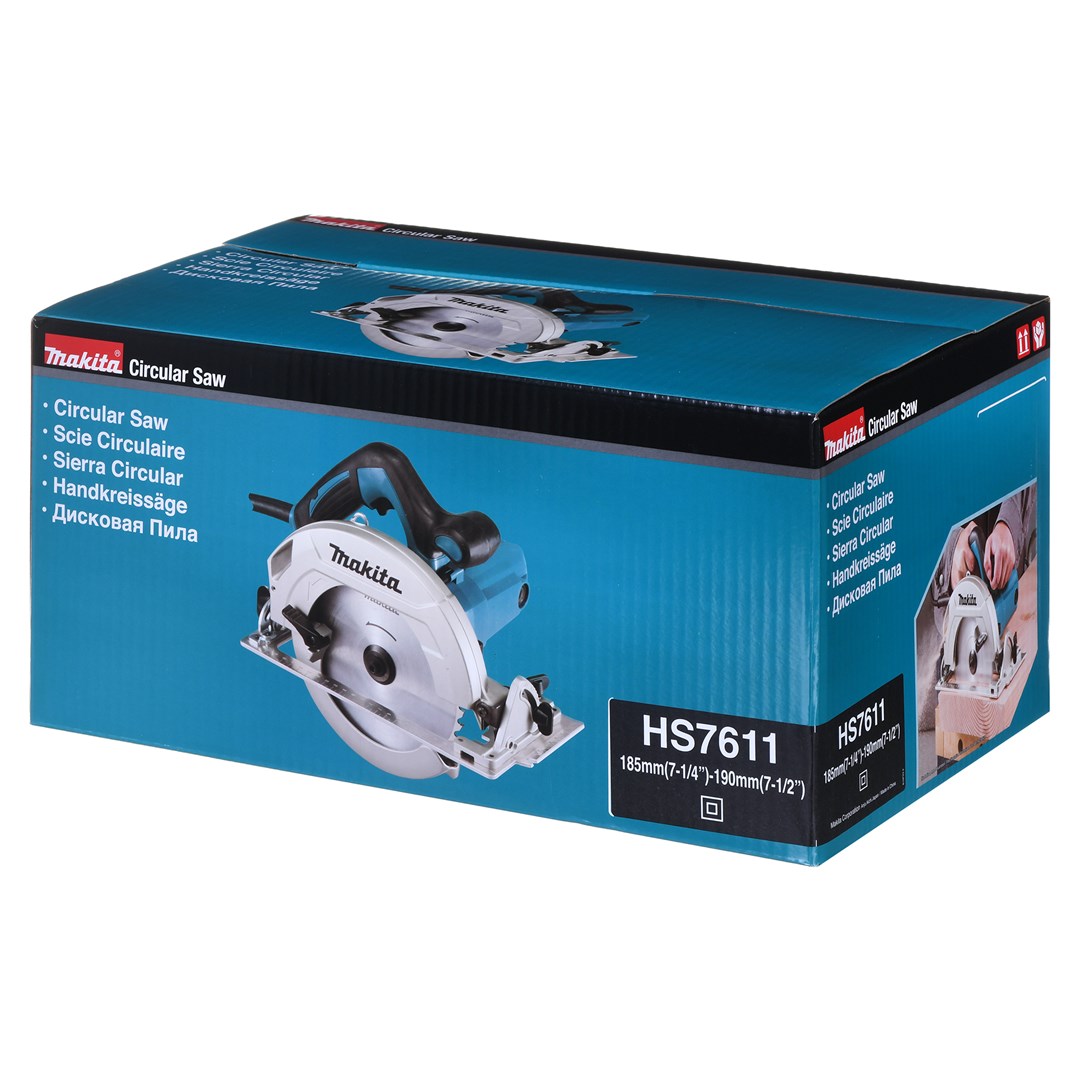 Sharrë rrethore portative Makita HS7611, 1600 W, 5500 RPM, disk 19 cm