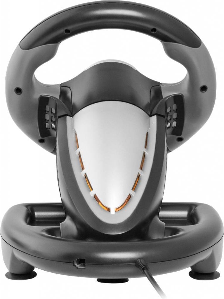 Timon lojërash Defender CHALLENGE MINI LE, USB, me pedale, e kuqe e zezë