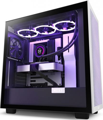 Kasë Nzxt H7 Flow (CM-H71FG-01), e bardhë/zezë