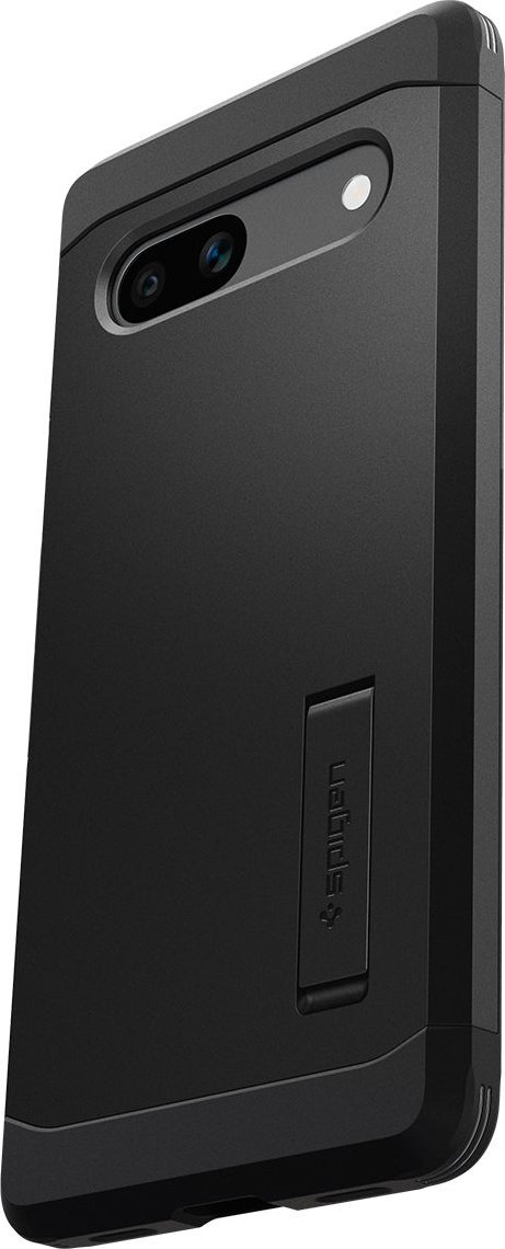 Mbulesë telefoni Spigen Tough Armor për Google Pixel 7a, me stand, e zezë