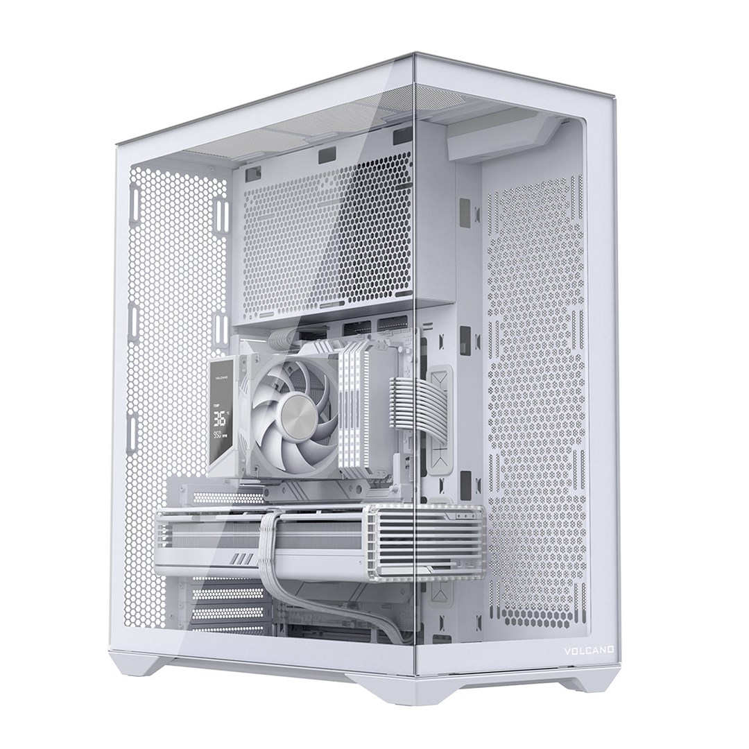 Kullë PC Modecom Volcano SPACE XL Full Tower, ATX E ATX, pa ventilatorë, e bardhë
