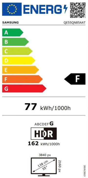 Televizor Samsung QE65QN85A, 65” (163 cm), 4K UHD, i argjendtë 