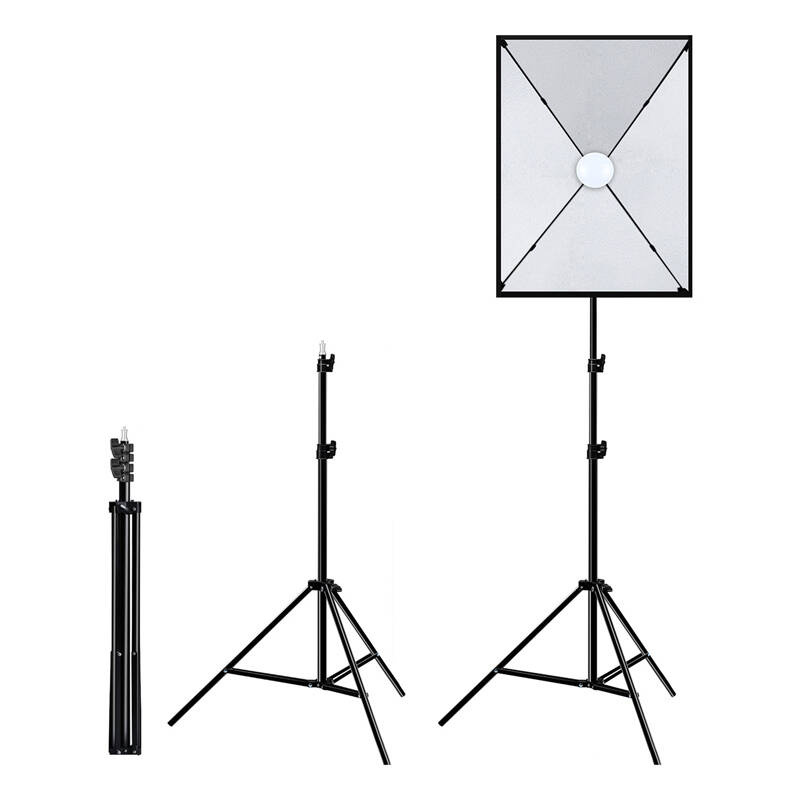 Set ndriçimi studio Puluz Softbox 50x70cm, LED 30W, me trekëmbësh 4